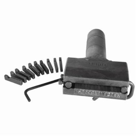 C.H. HANSON Type Holder, 116 In Character Height, 16 Character Capacity, Alloy SteelHiShock, 27601 27601